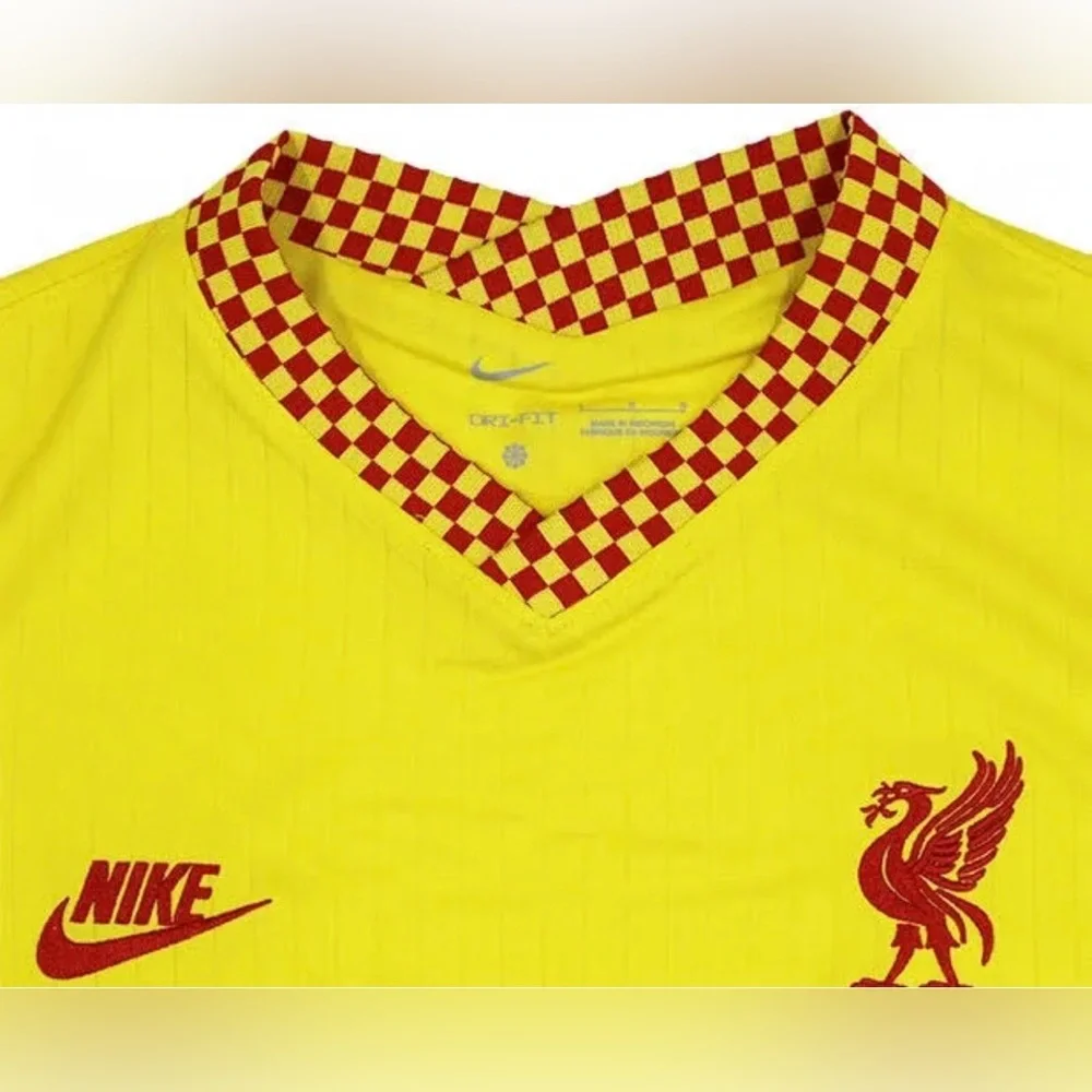 Liverpool Nike 2021/22 Third Vapor Match Stadium‎ Jersey Yellow Sz Large (boys)